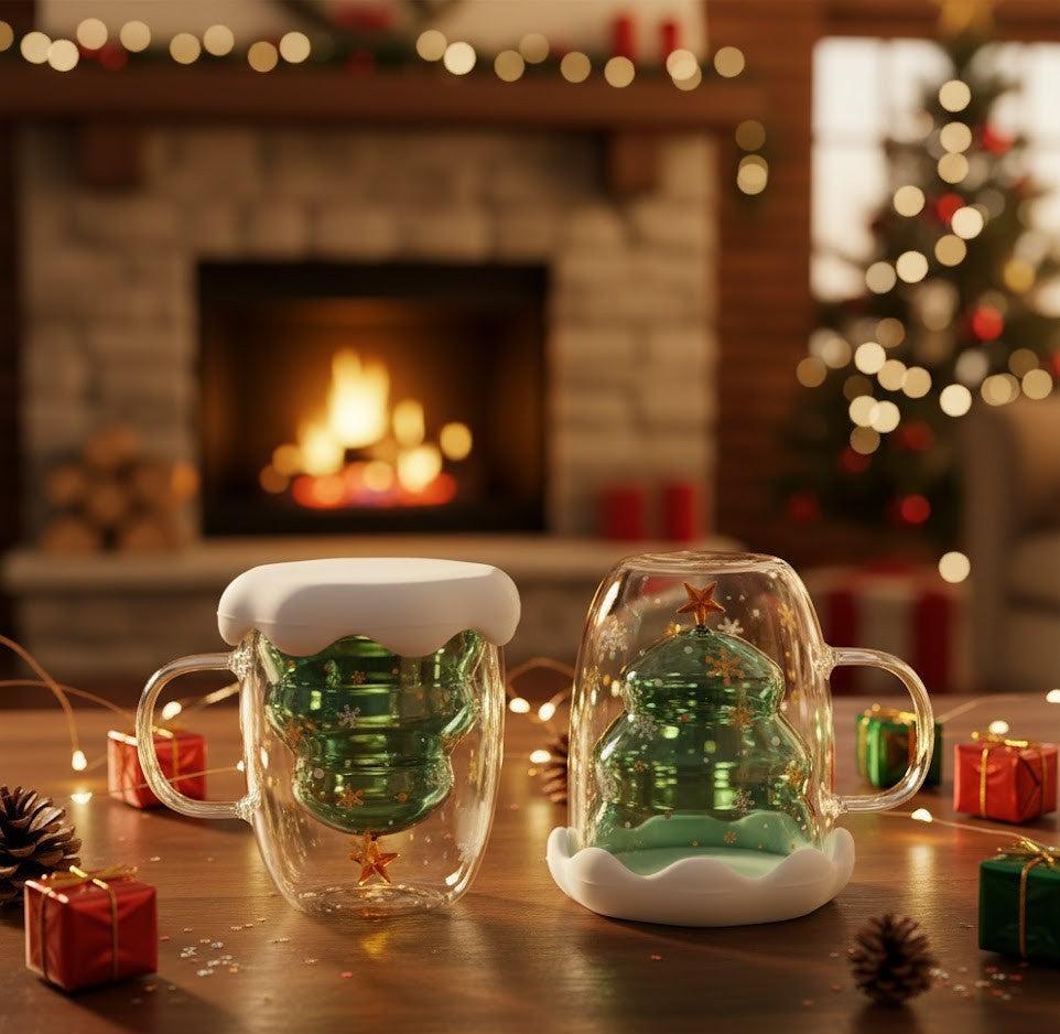 ๐โ Christmas Snowflake Glass Mug โ๐