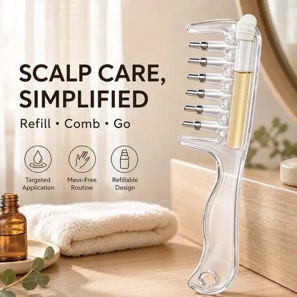 🌿 Root-Care Scalp Massage & Massage Comb