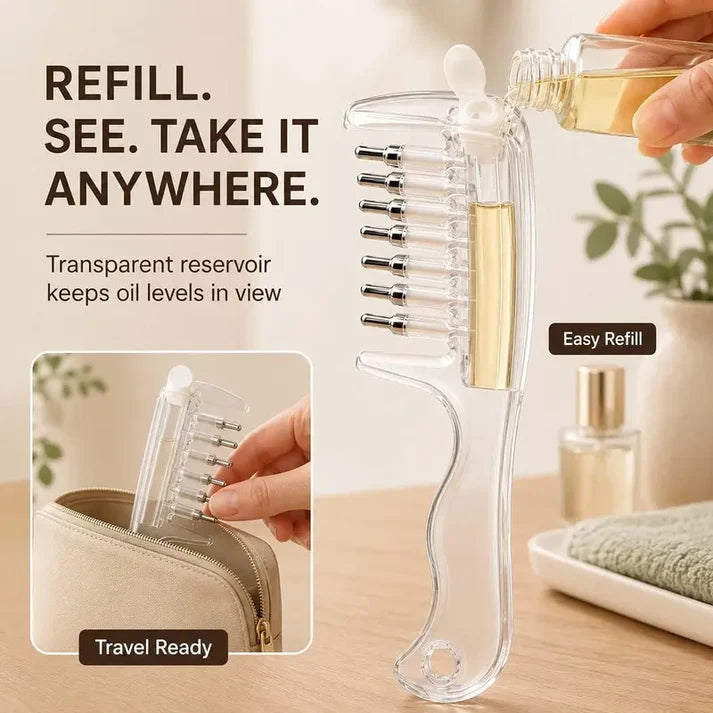 🌿 Root-Care Scalp Massage & Massage Comb