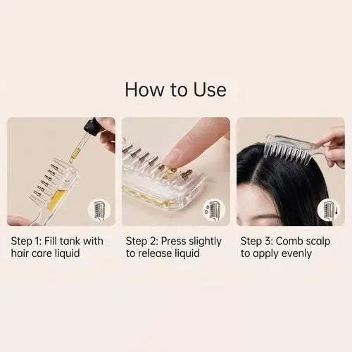 🌿 Root-Care Scalp Massage & Massage Comb