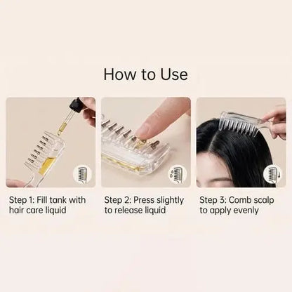 🌿 Root-Care Scalp Massage & Massage Comb